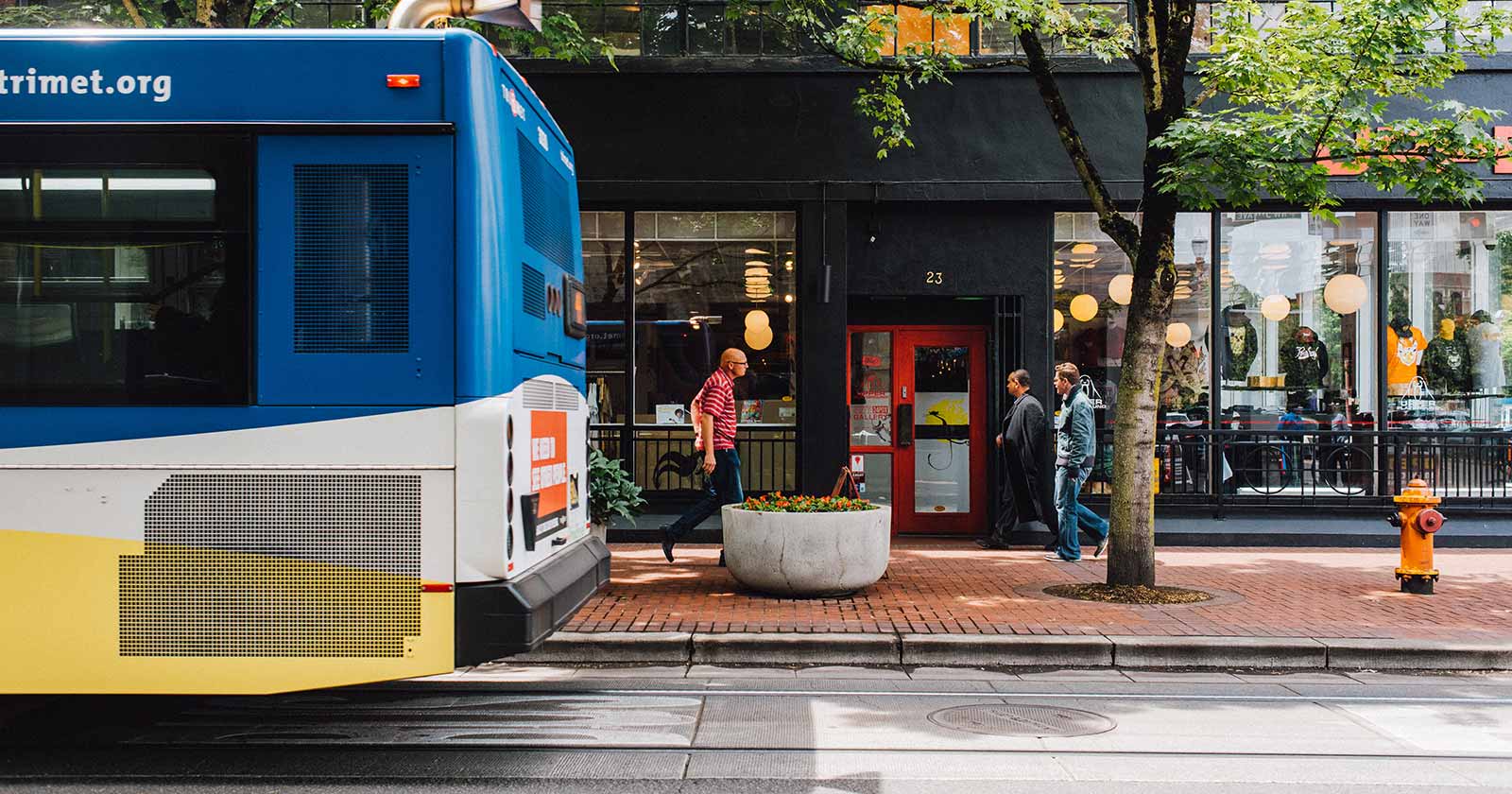 riders on a bus