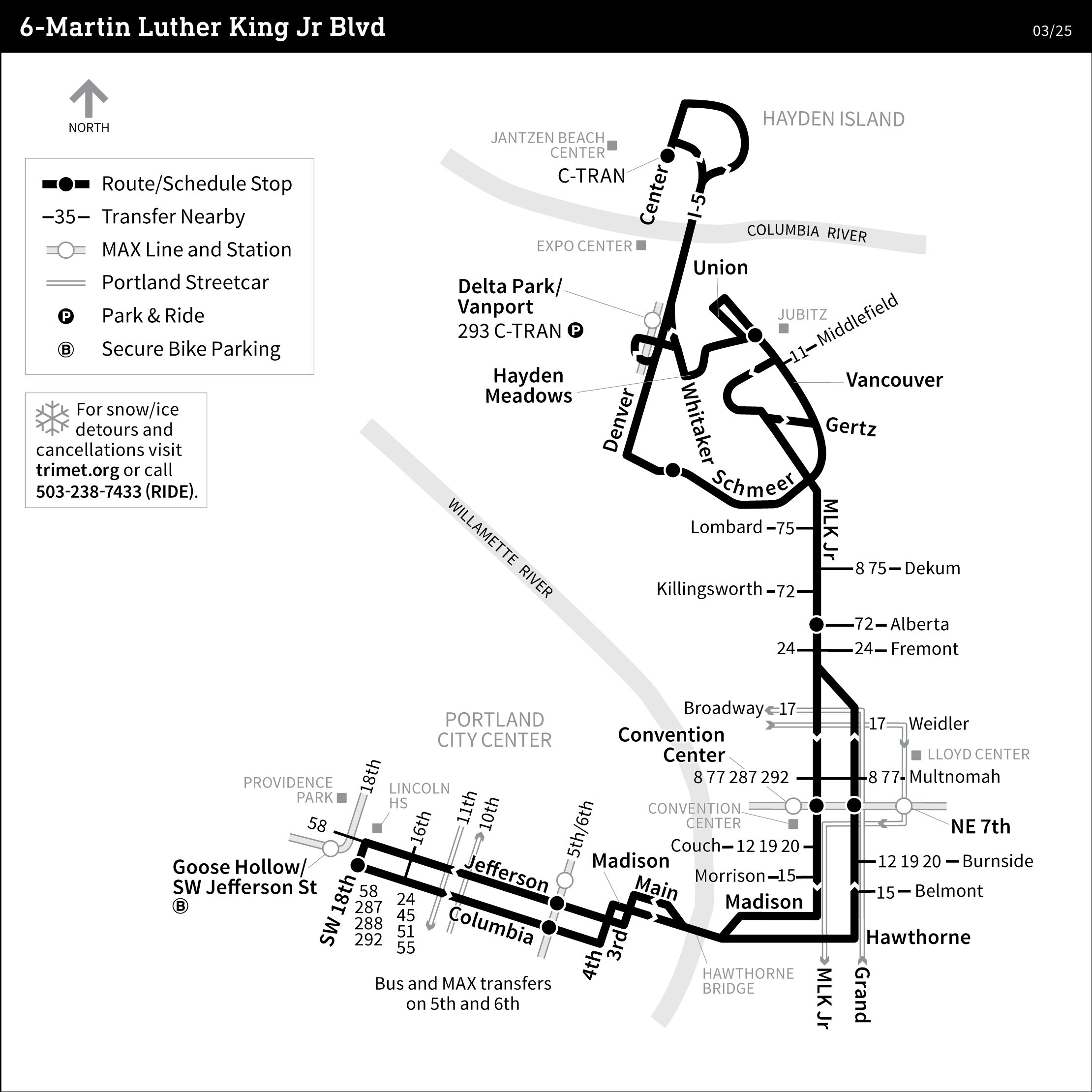Bus Line 6 route map