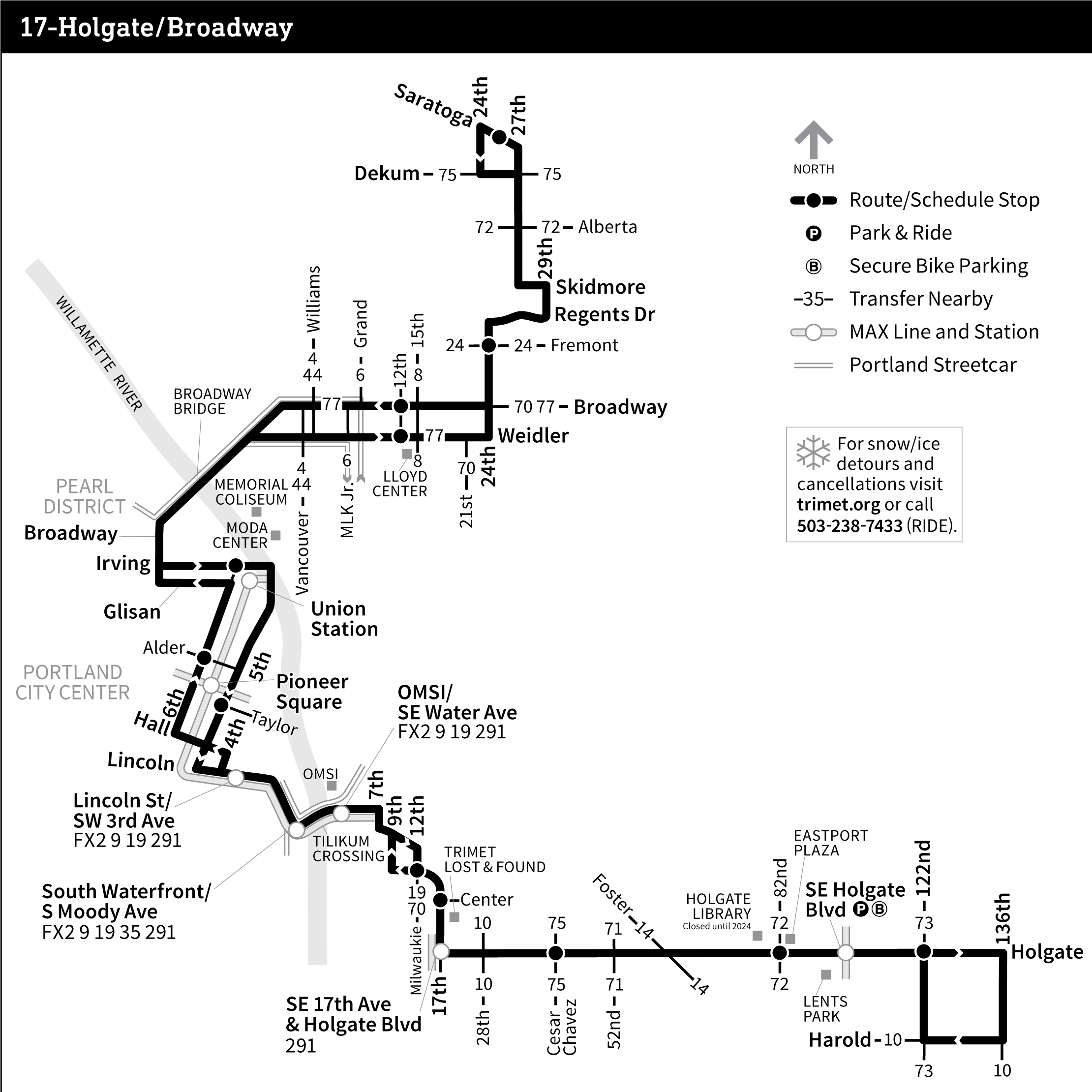 Bus Line 17 route map
