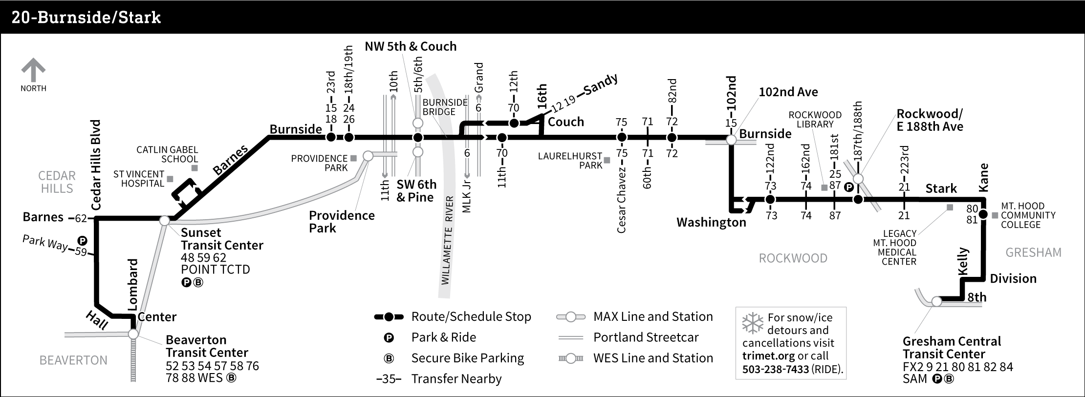 Bus Line 20 route map